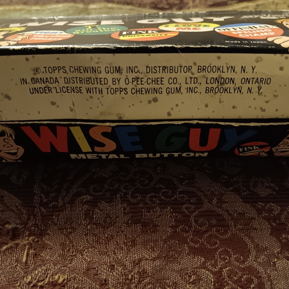 (4) 1965 Topps Wise Guy ButtonsUnopened Packs With Original Box,Fair Cond.